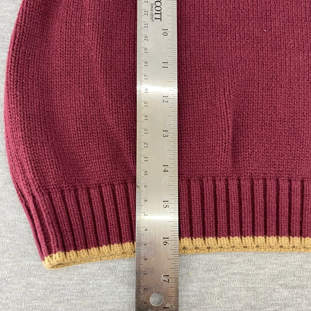Gymboree Kids Burgundy Fair Isle Snowflake‎ Knit Vest Size XS 3-4 Cotton